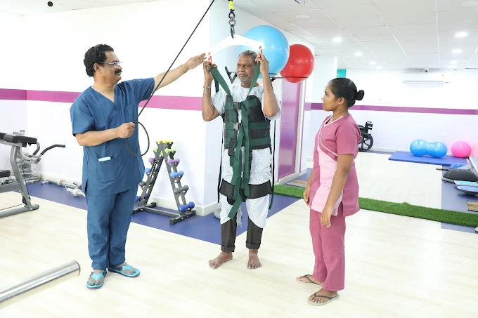 Neuro rehabilitation session in progress